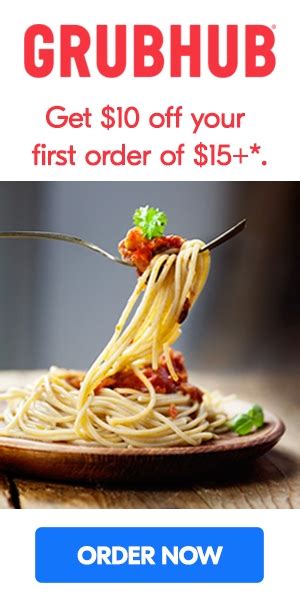 grubhub 10 off first order.